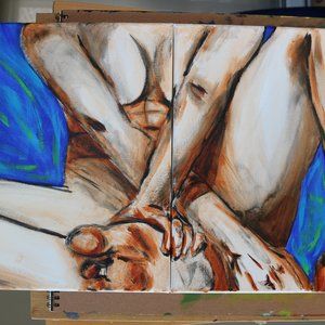 Figure #2 ABSTRACT PAINTING BY KARTER